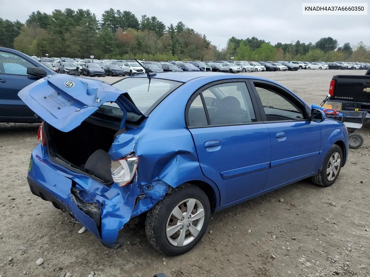 2010 Kia Rio Lx VIN: KNADH4A37A6660350 Lot: 55643125