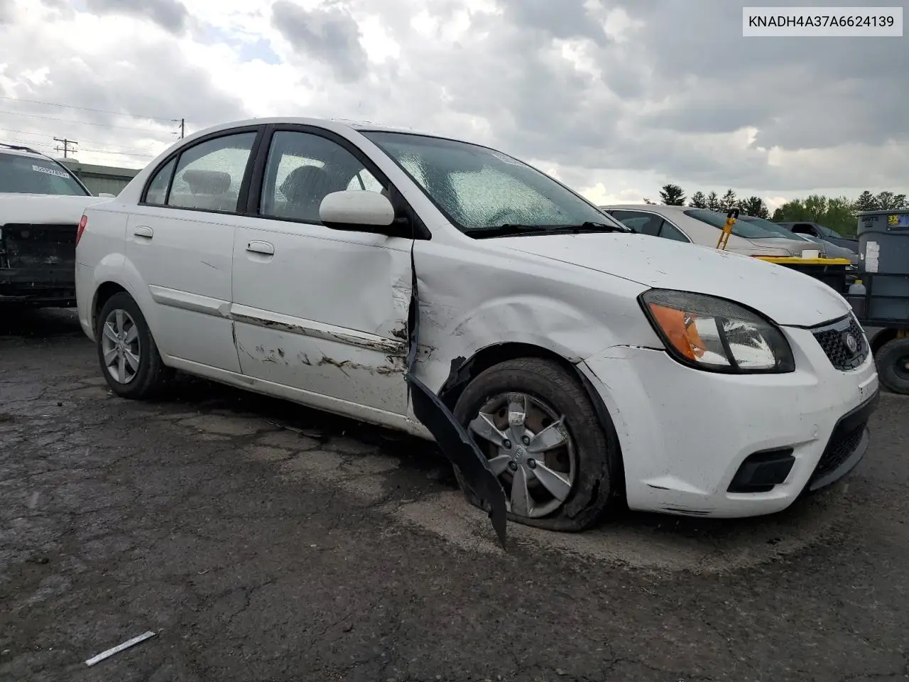 2010 Kia Rio Lx VIN: KNADH4A37A6624139 Lot: 55927885