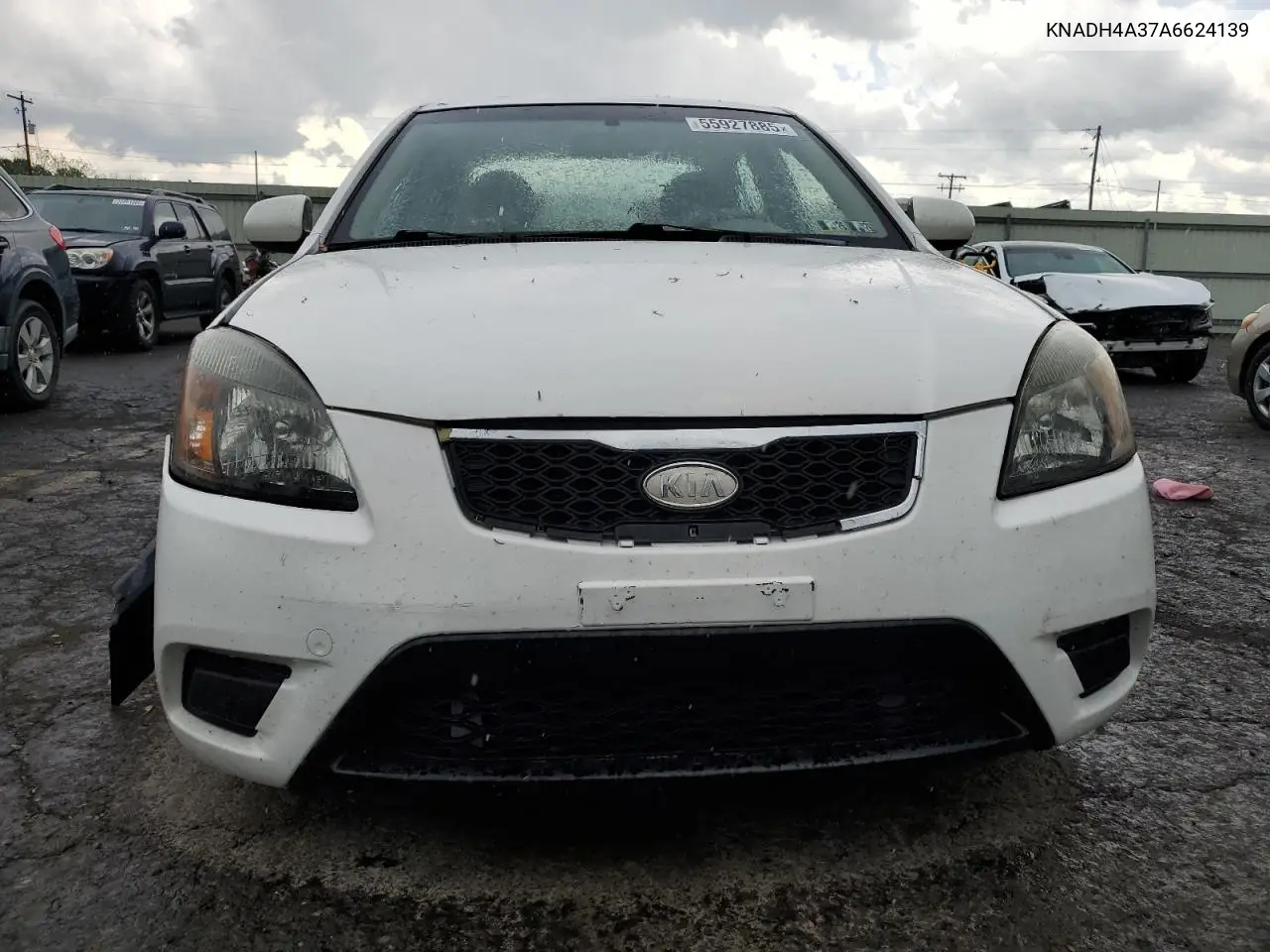 2010 Kia Rio Lx VIN: KNADH4A37A6624139 Lot: 55927885