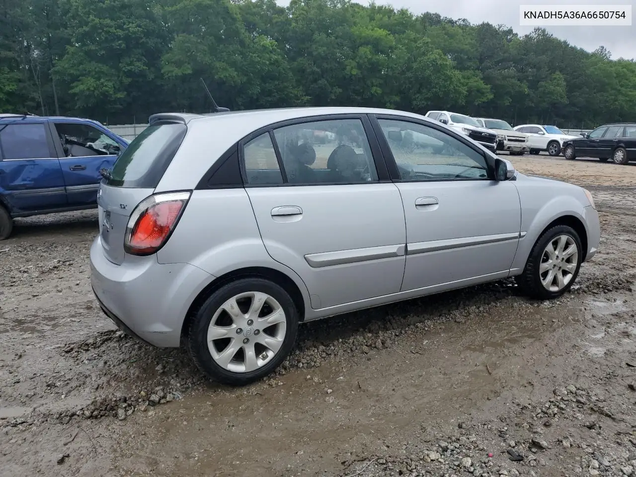 2010 Kia Rio Lx VIN: KNADH5A36A6650754 Lot: 55954925