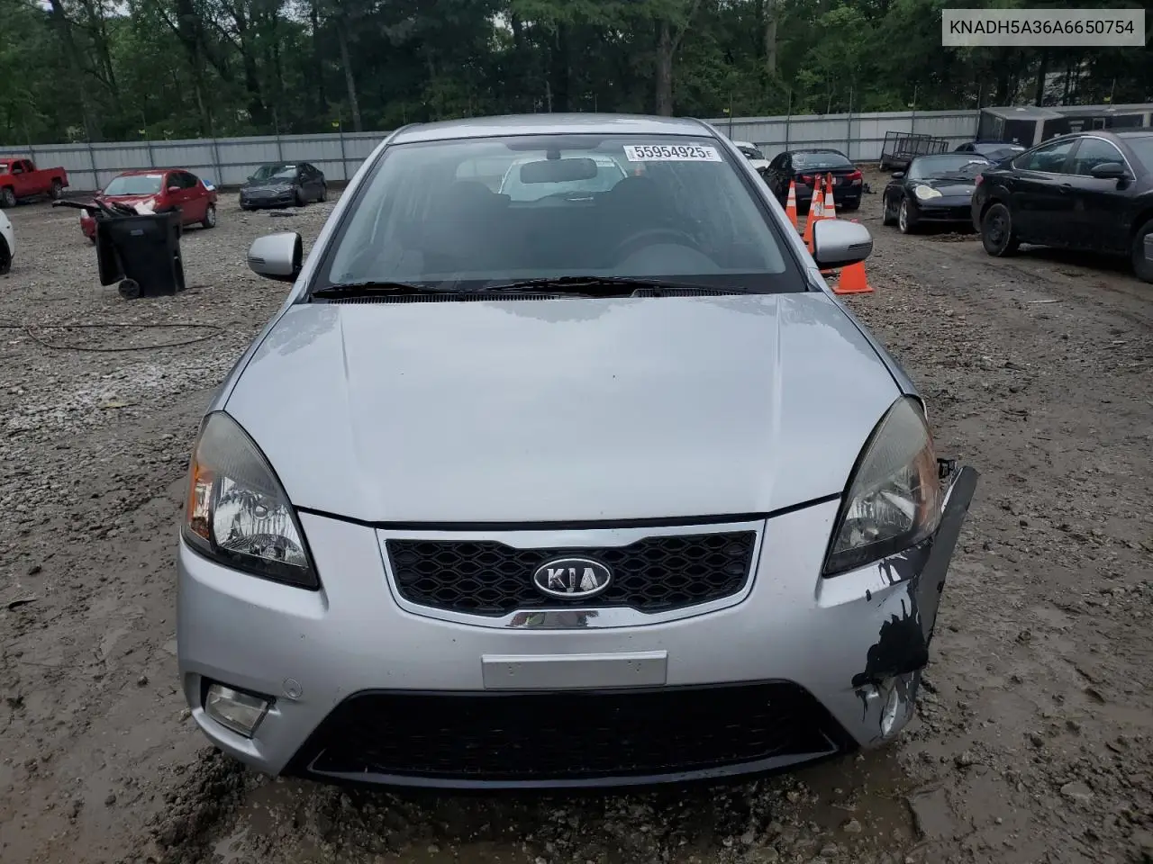 2010 Kia Rio Lx VIN: KNADH5A36A6650754 Lot: 55954925