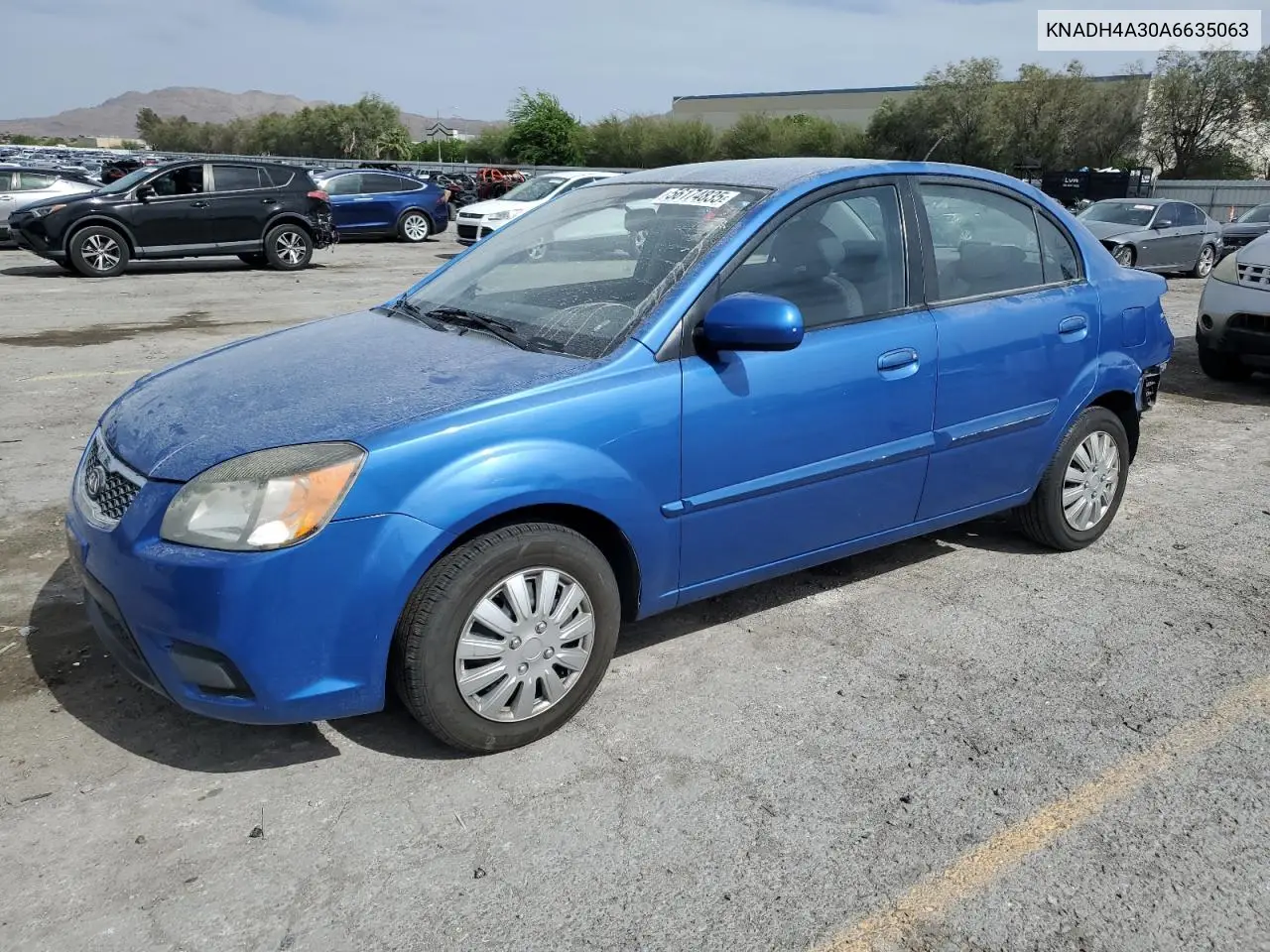 2010 Kia Rio Lx VIN: KNADH4A30A6635063 Lot: 56174835