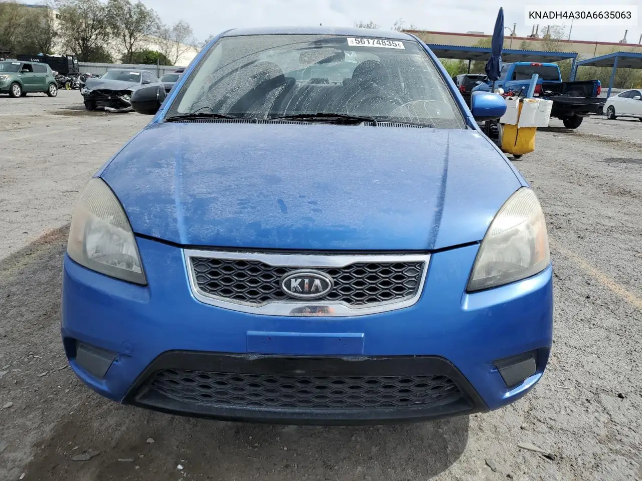 2010 Kia Rio Lx VIN: KNADH4A30A6635063 Lot: 56174835