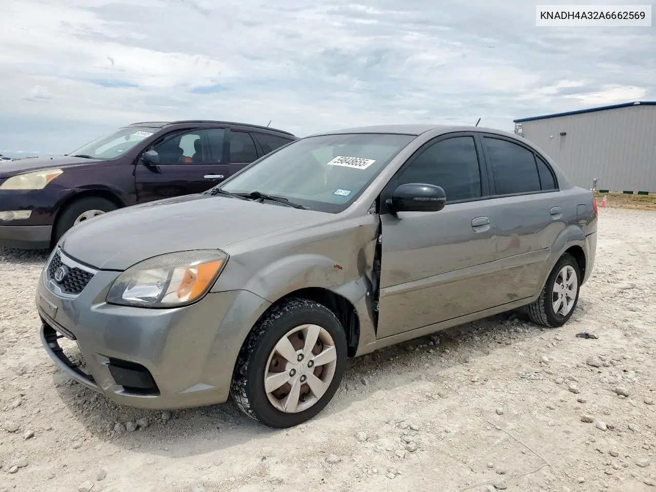 2010 Kia Rio Lx VIN: KNADH4A32A6662569 Lot: 59848655