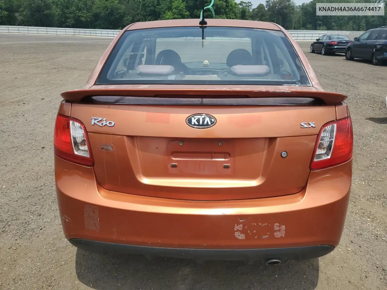 2010 Kia Rio Lx VIN: KNADH4A36A6674417 Lot: 59957985