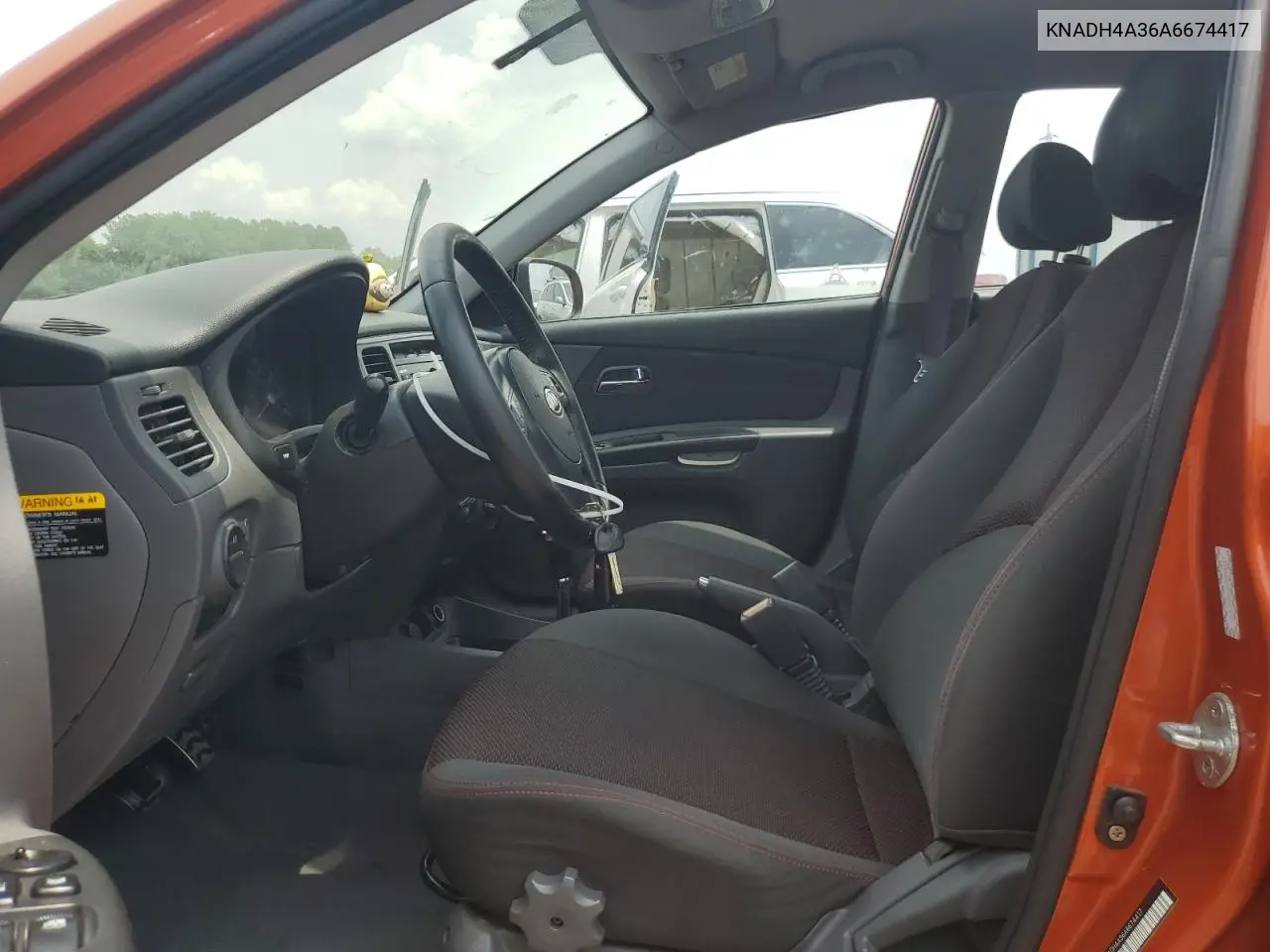 2010 Kia Rio Lx VIN: KNADH4A36A6674417 Lot: 59957985