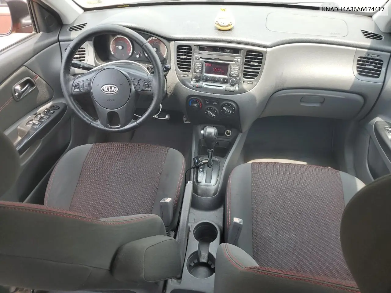 2010 Kia Rio Lx VIN: KNADH4A36A6674417 Lot: 59957985