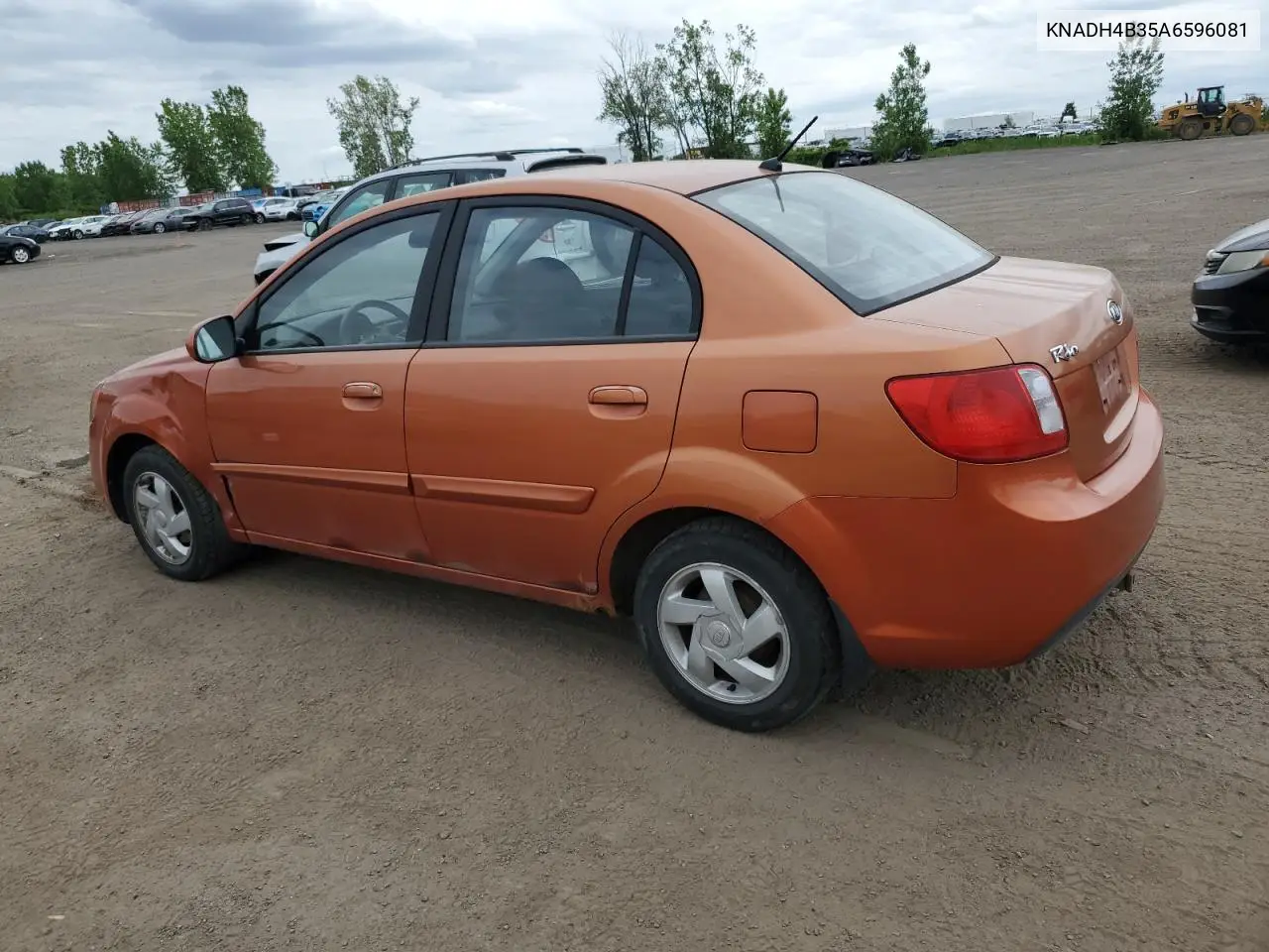 2010 Kia Rio Lx VIN: KNADH4B35A6596081 Lot: 61143085