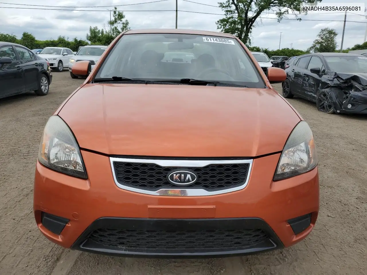 2010 Kia Rio Lx VIN: KNADH4B35A6596081 Lot: 61143085