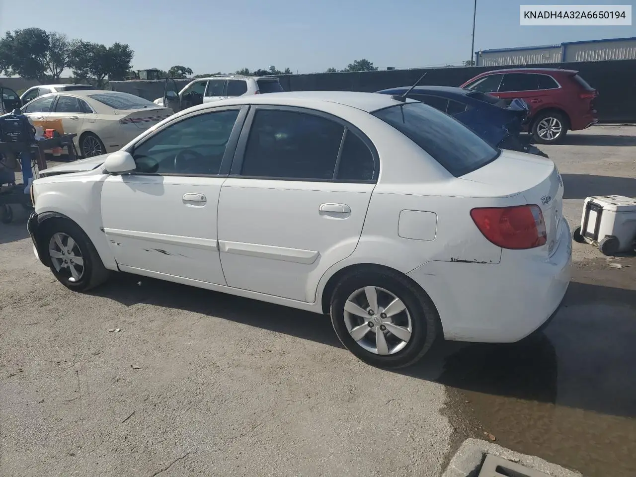 2010 Kia Rio Lx VIN: KNADH4A32A6650194 Lot: 62496045