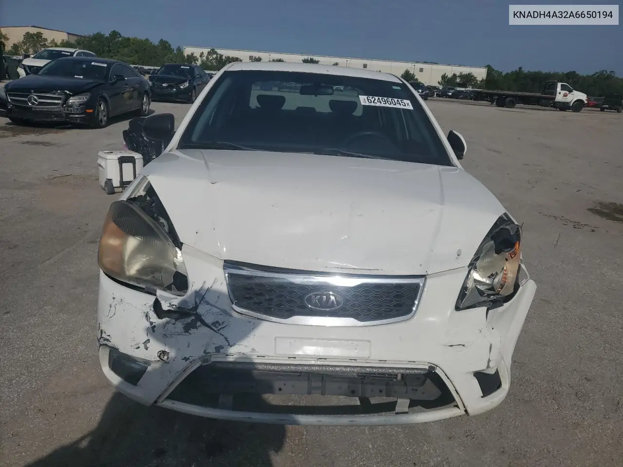 2010 Kia Rio Lx VIN: KNADH4A32A6650194 Lot: 62496045