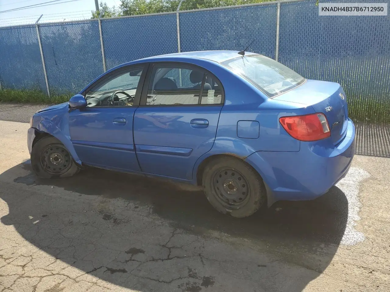 2011 Kia Rio Base VIN: KNADH4B37B6712950 Lot: 62909065