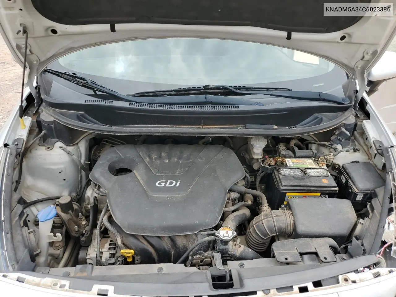 2012 Kia Rio Lx VIN: KNADM5A34C6023386 Lot: 55814315