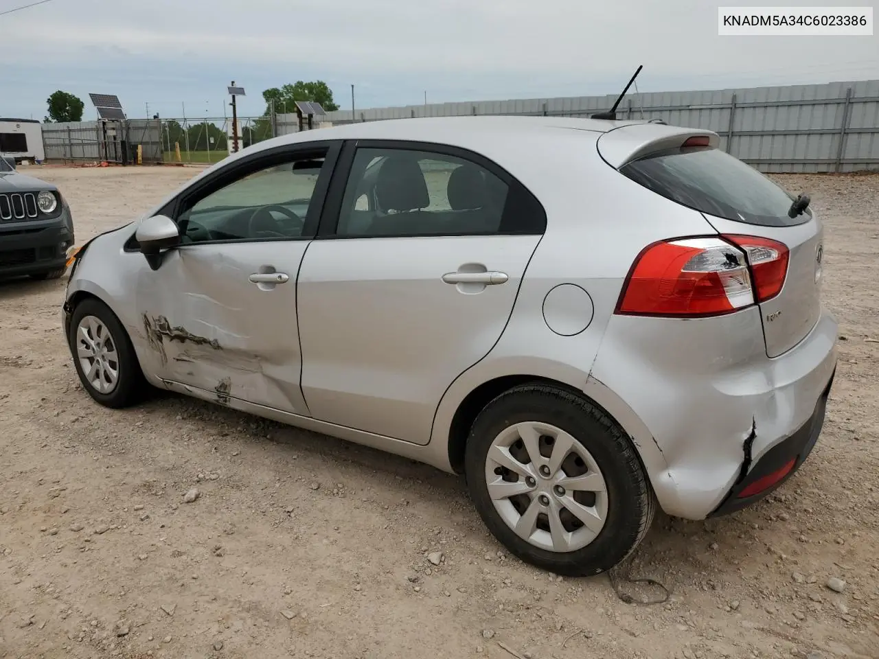 2012 Kia Rio Lx VIN: KNADM5A34C6023386 Lot: 55814315