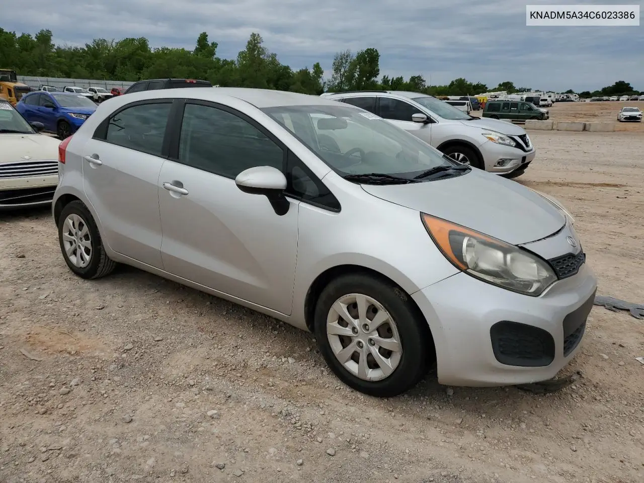 2012 Kia Rio Lx VIN: KNADM5A34C6023386 Lot: 55814315