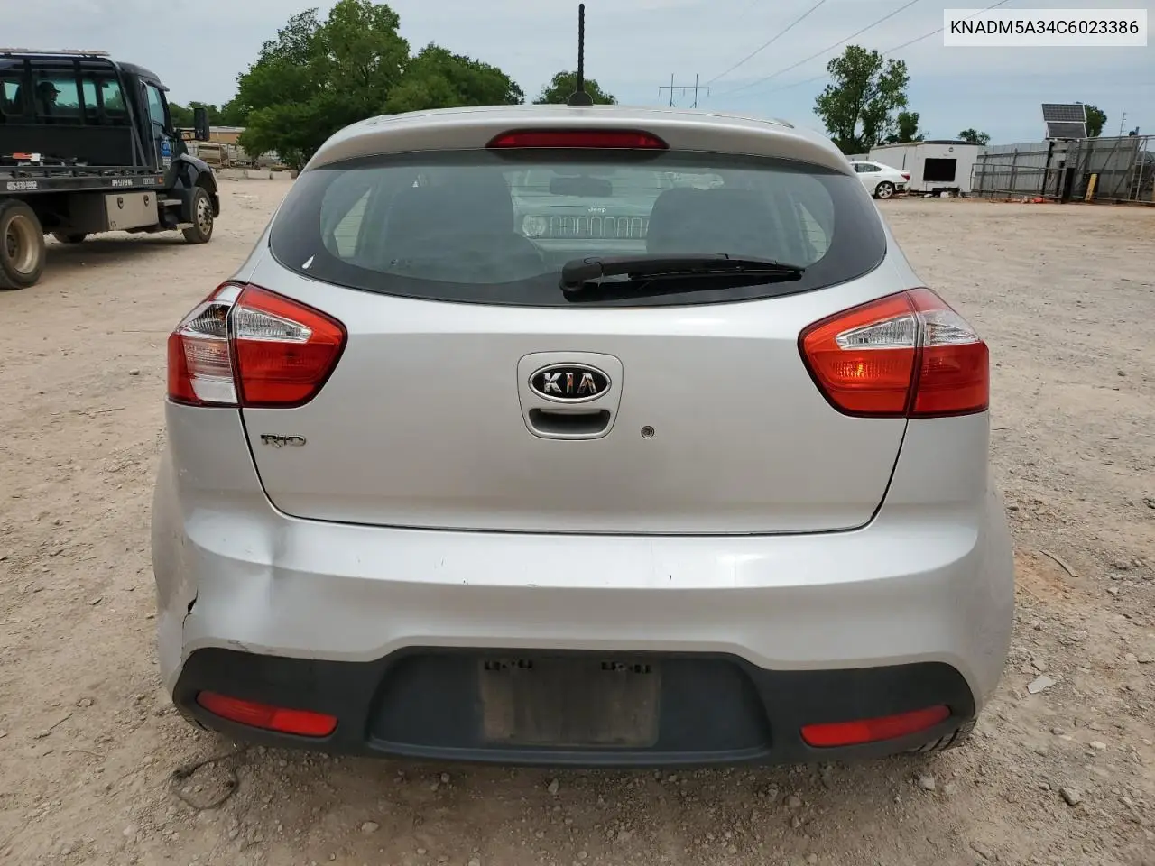 2012 Kia Rio Lx VIN: KNADM5A34C6023386 Lot: 55814315
