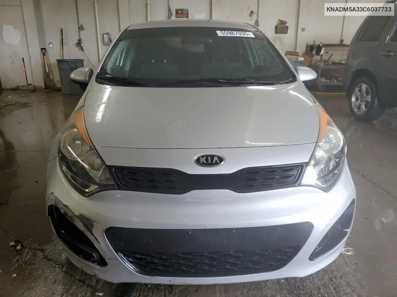 2012 Kia Rio Lx VIN: KNADM5A33C6037733 Lot: 55987035