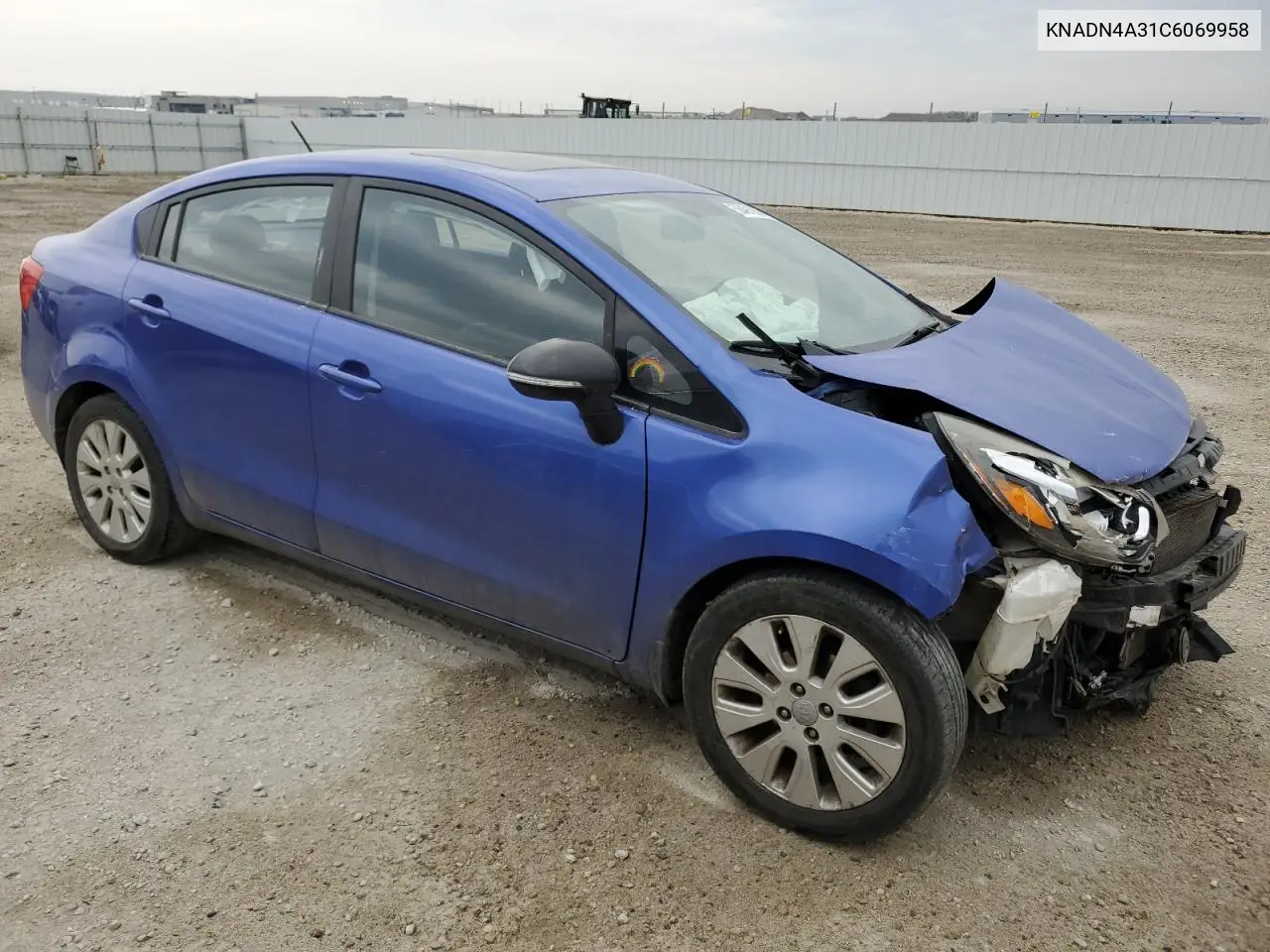 2012 Kia Rio Ex VIN: KNADN4A31C6069958 Lot: 56491985