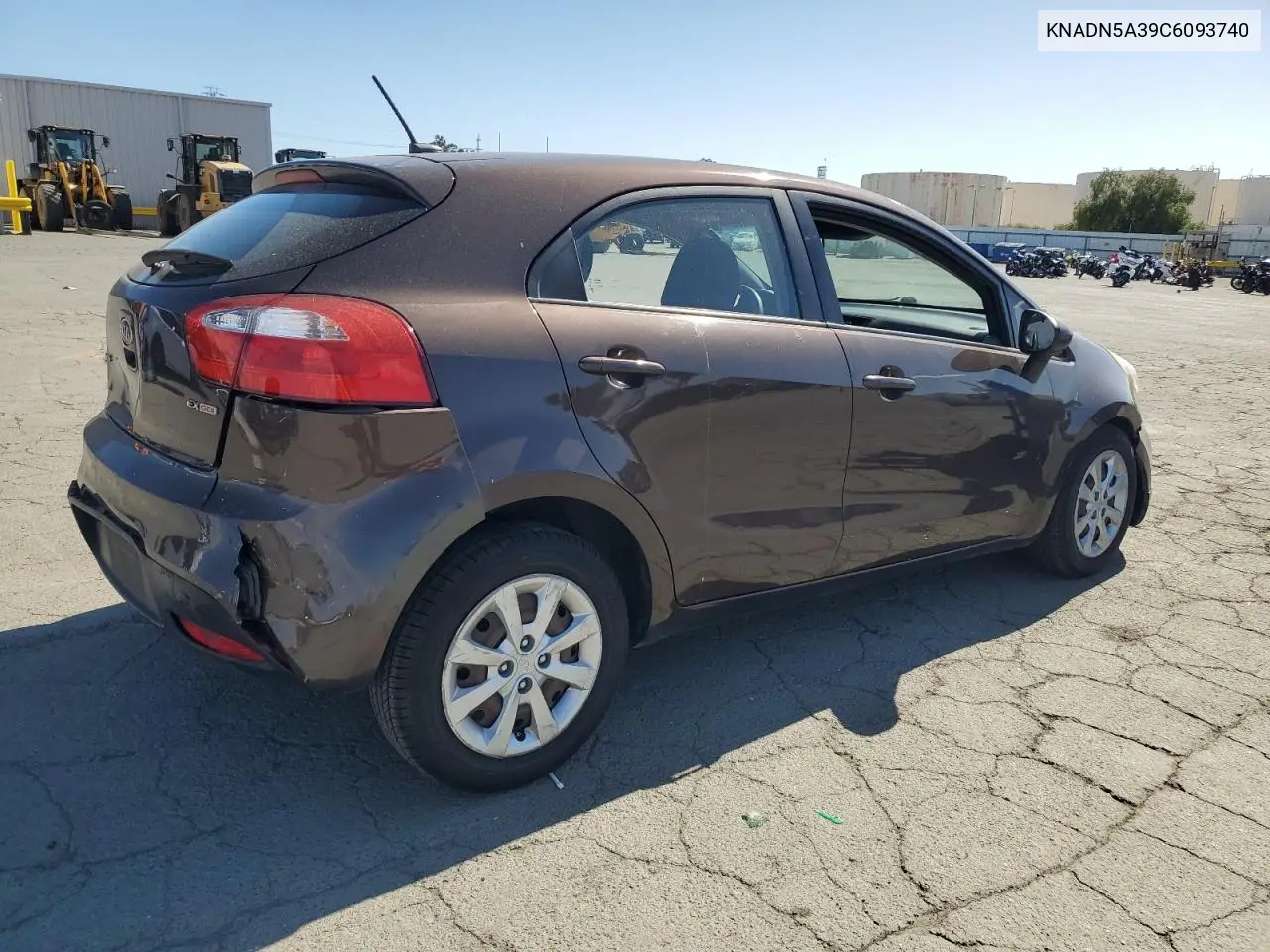 2012 Kia Rio Ex VIN: KNADN5A39C6093740 Lot: 56510805