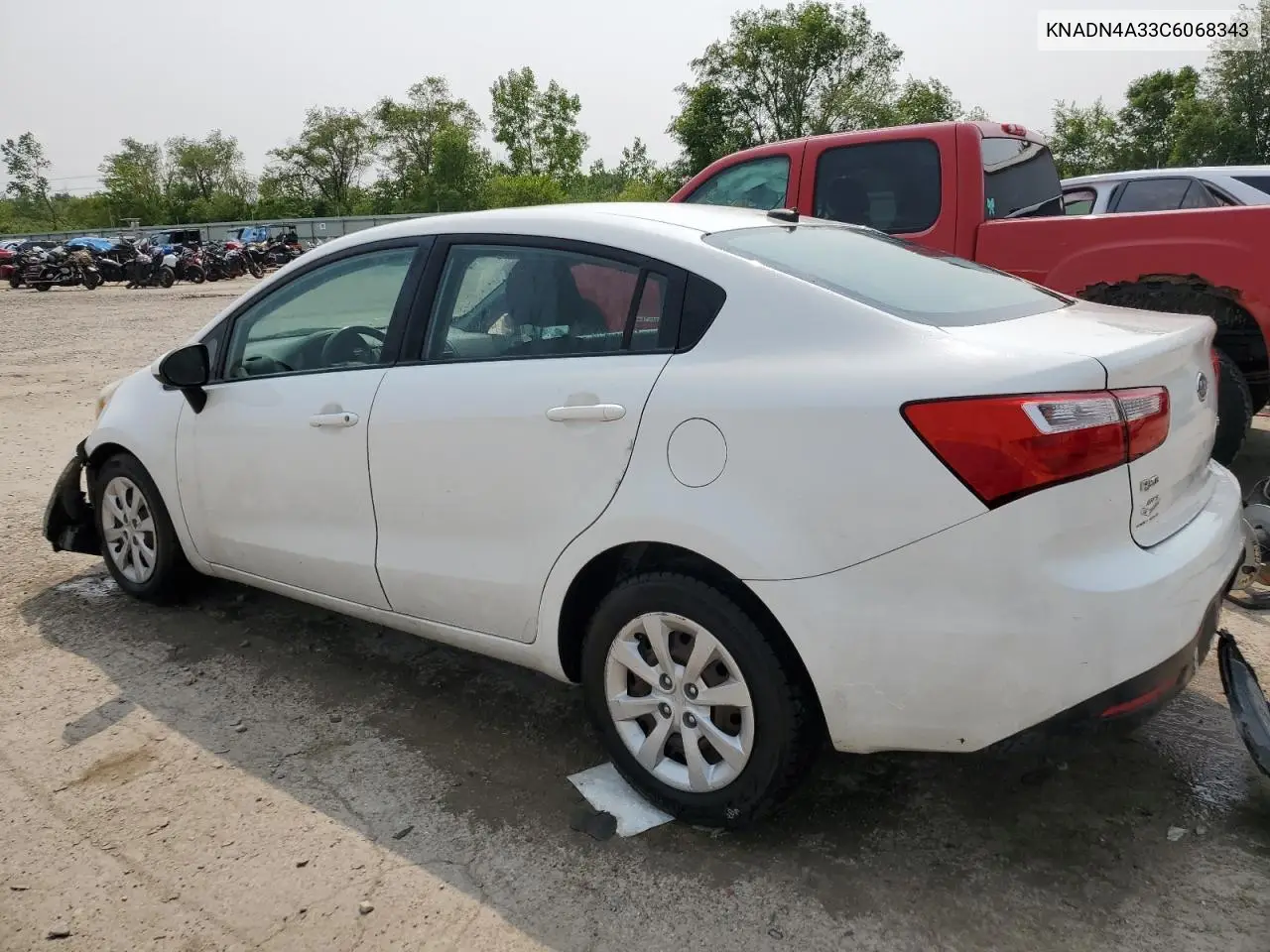 2012 Kia Rio Ex VIN: KNADN4A33C6068343 Lot: 59142875