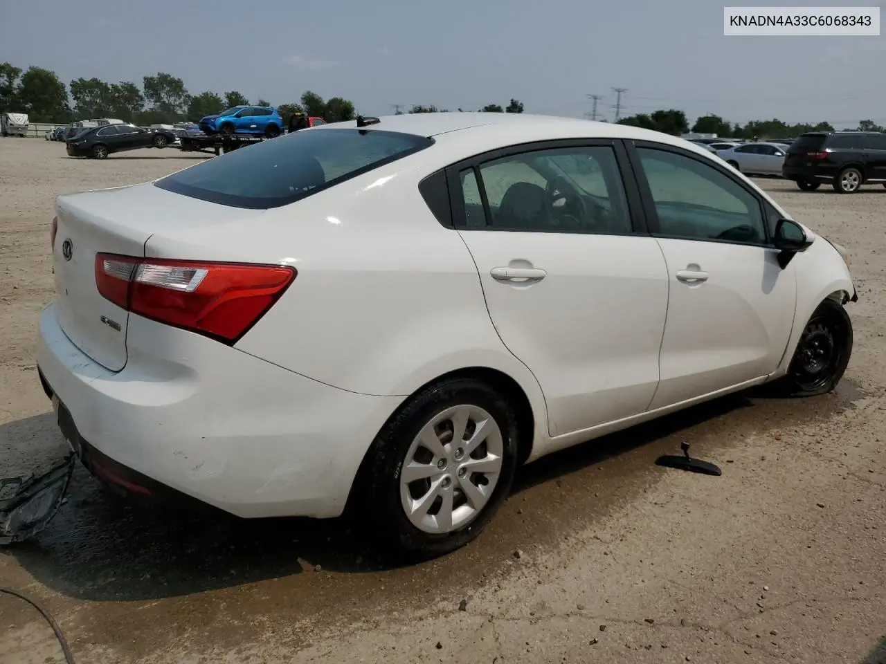 2012 Kia Rio Ex VIN: KNADN4A33C6068343 Lot: 59142875