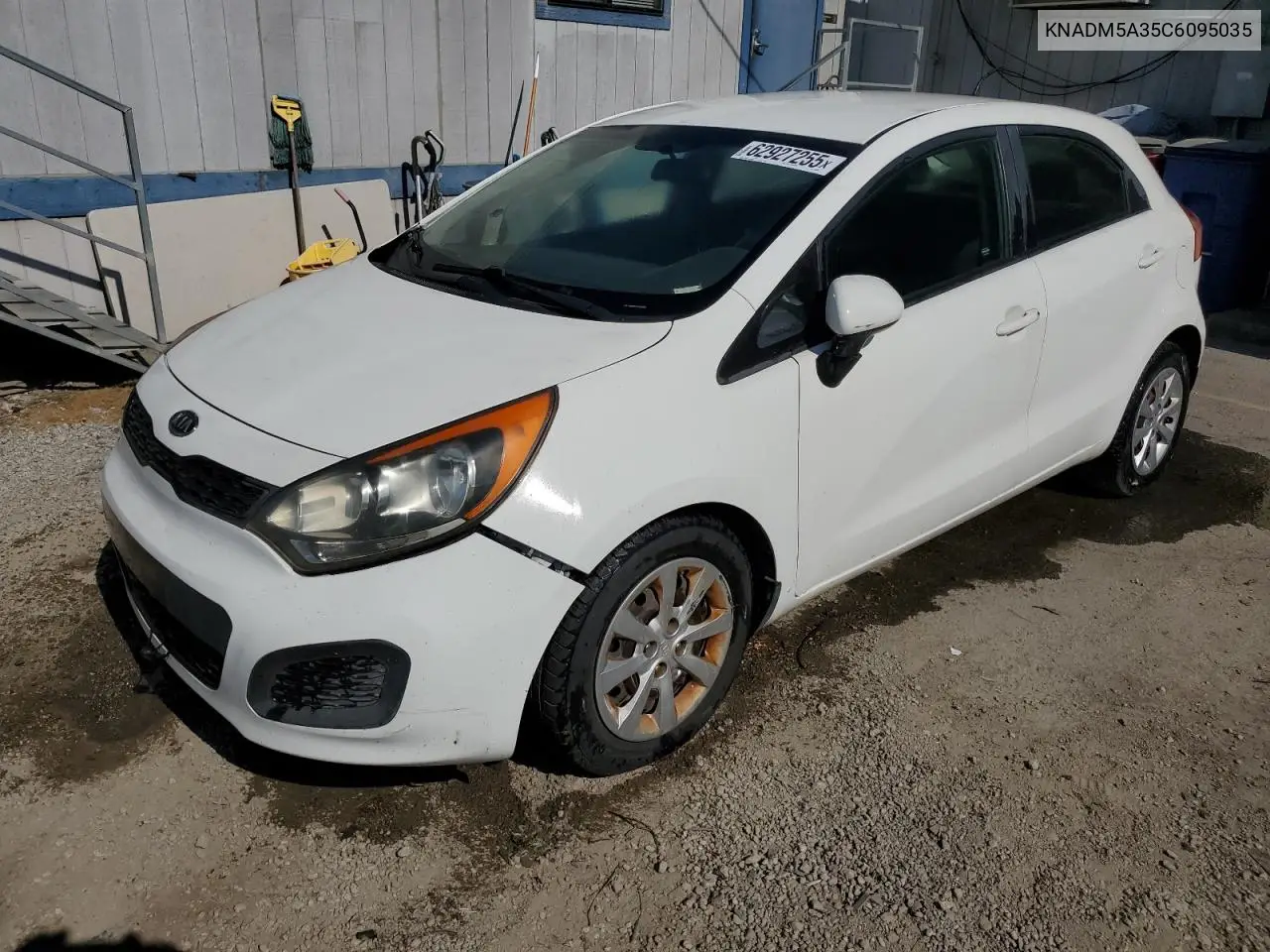 2012 Kia Rio Lx VIN: KNADM5A35C6095035 Lot: 62927255