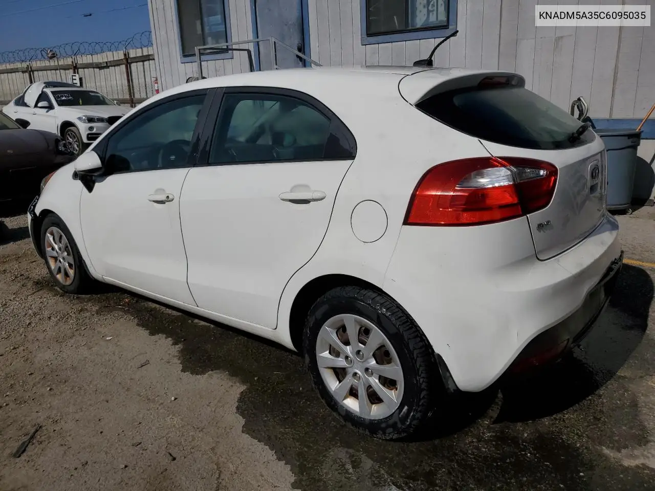 2012 Kia Rio Lx VIN: KNADM5A35C6095035 Lot: 62927255
