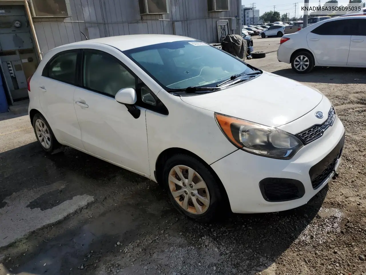 2012 Kia Rio Lx VIN: KNADM5A35C6095035 Lot: 62927255