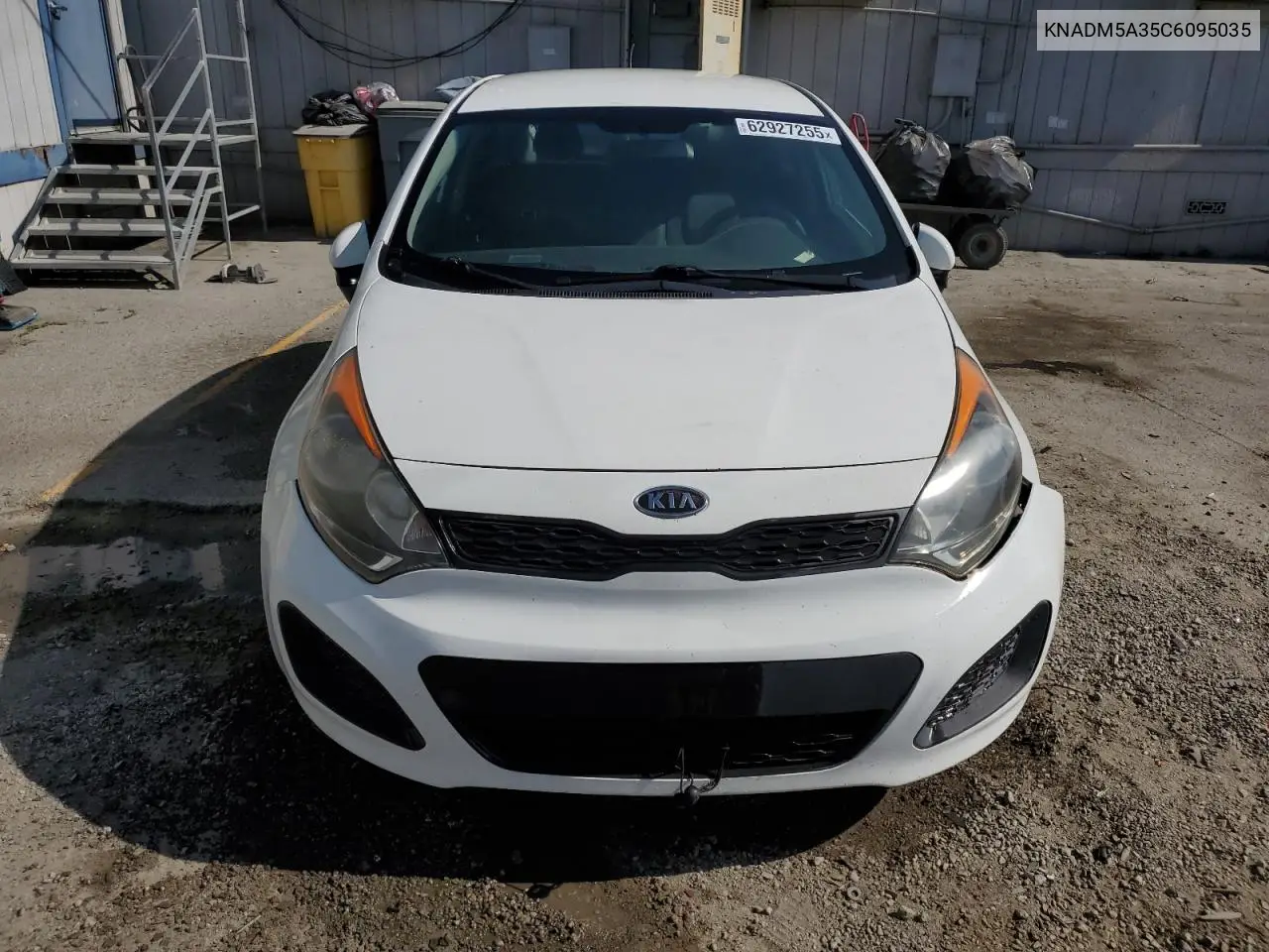 2012 Kia Rio Lx VIN: KNADM5A35C6095035 Lot: 62927255