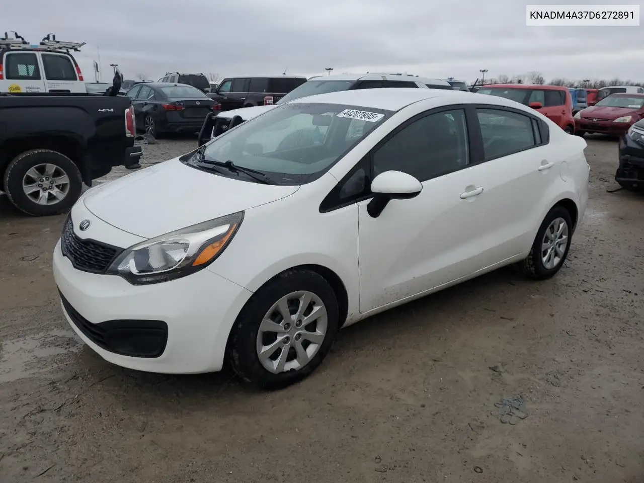 2013 Kia Rio Lx VIN: KNADM4A37D6272891 Lot: 44207995