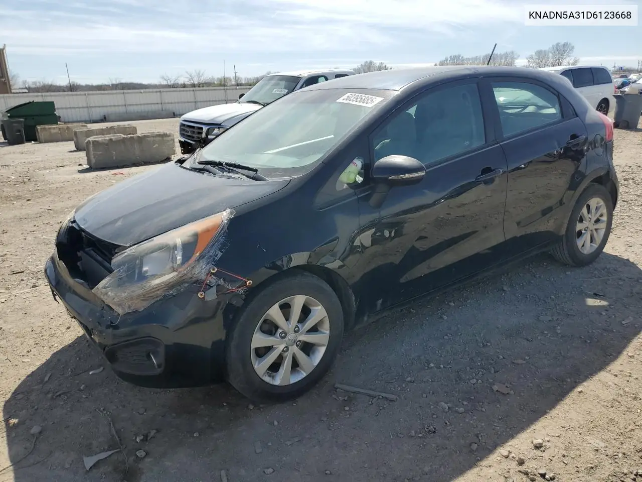 2013 Kia Rio Ex VIN: KNADN5A31D6123668 Lot: 50395885