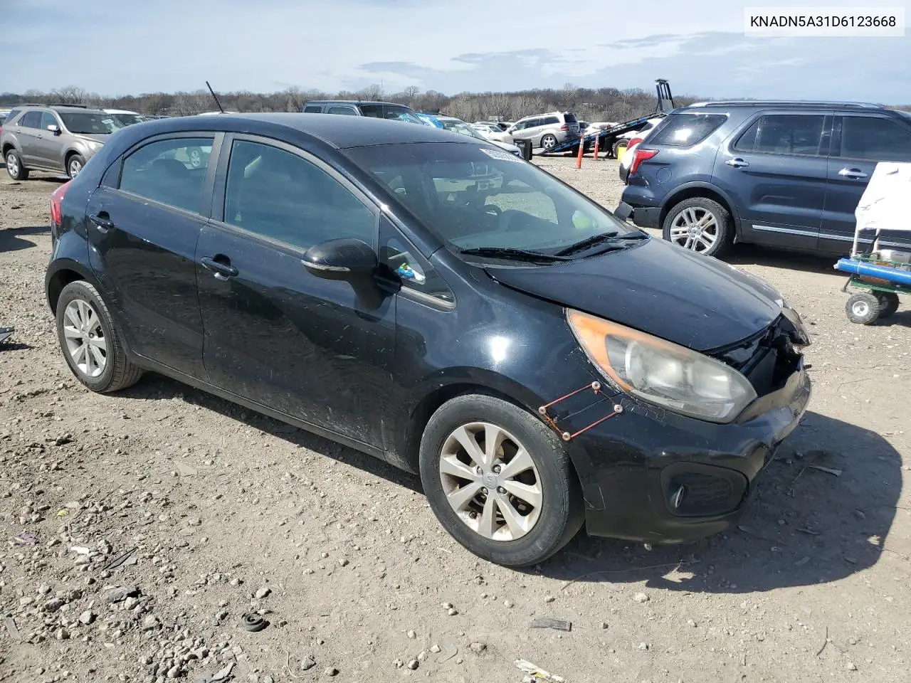 2013 Kia Rio Ex VIN: KNADN5A31D6123668 Lot: 50395885