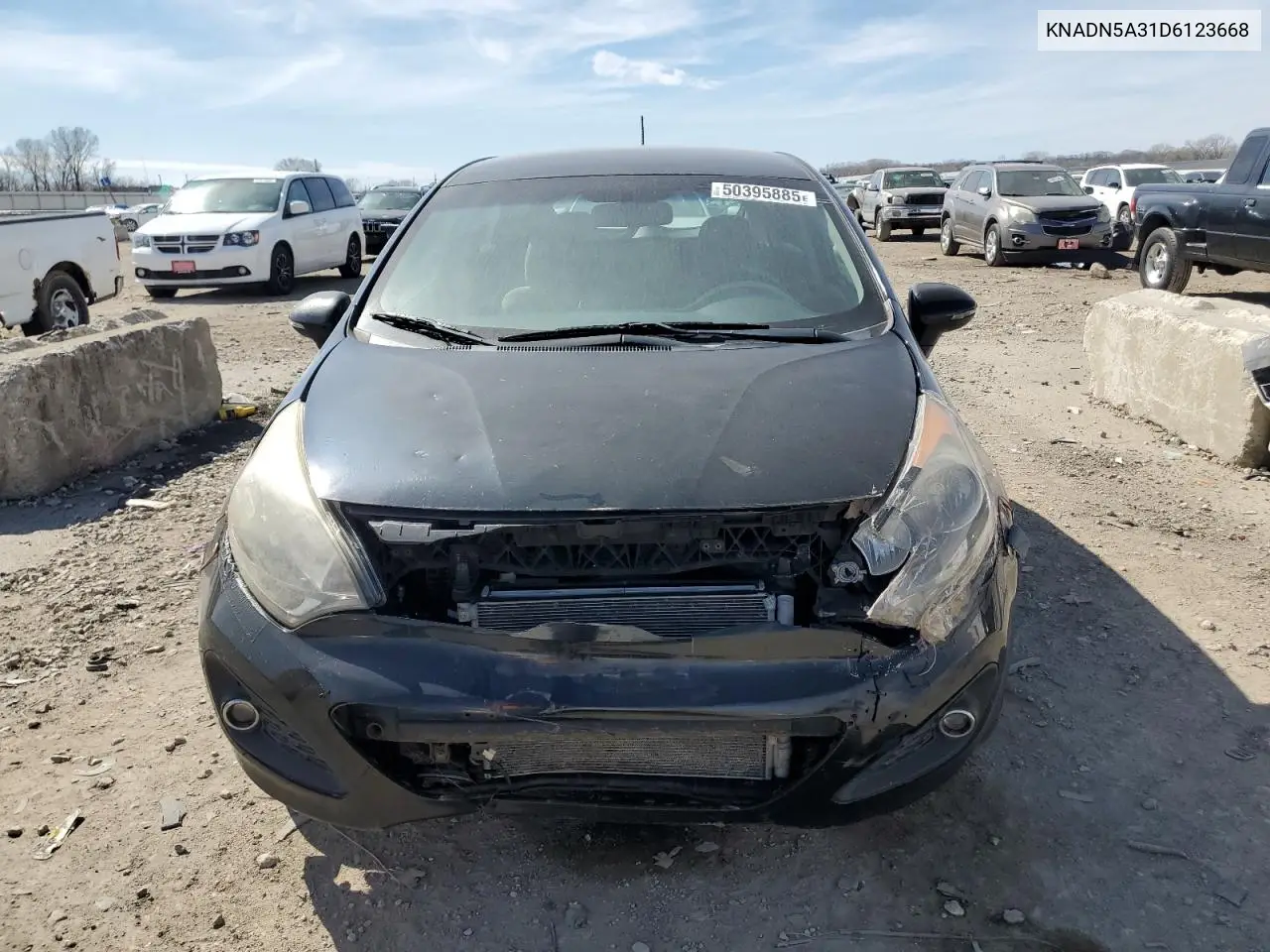 2013 Kia Rio Ex VIN: KNADN5A31D6123668 Lot: 50395885