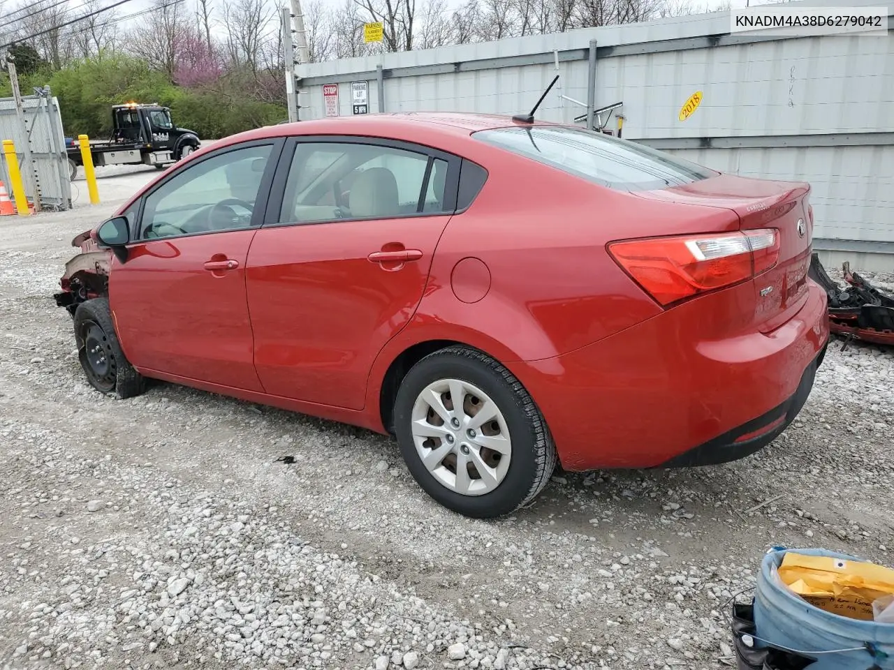 2013 Kia Rio Lx VIN: KNADM4A38D6279042 Lot: 51230075