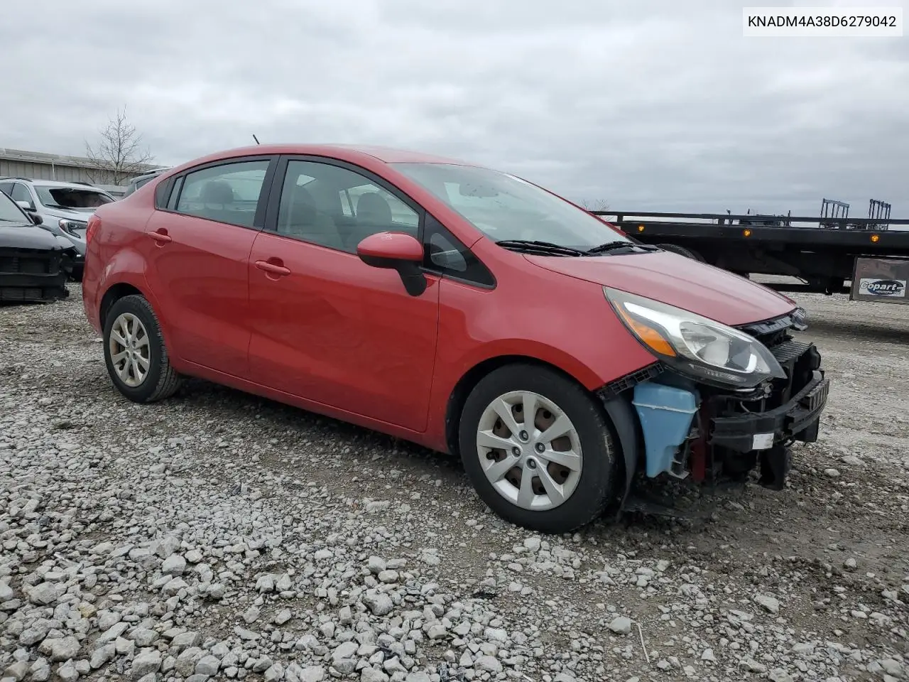 2013 Kia Rio Lx VIN: KNADM4A38D6279042 Lot: 51230075