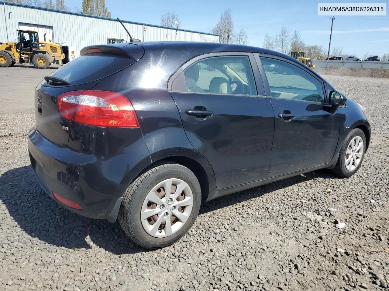 2013 Kia Rio Lx VIN: KNADM5A38D6226315 Lot: 52042975