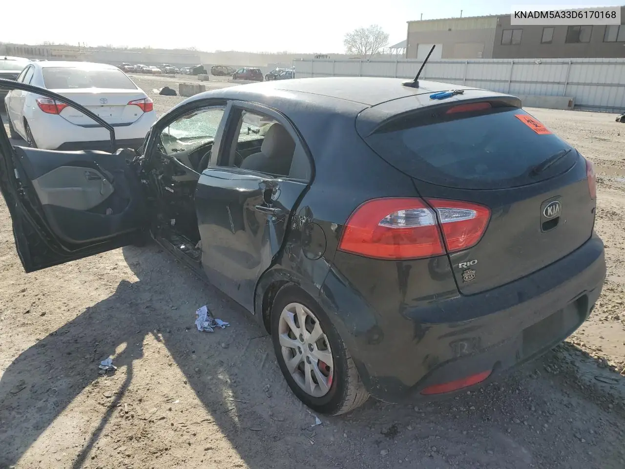 2013 Kia Rio Lx VIN: KNADM5A33D6170168 Lot: 52145095