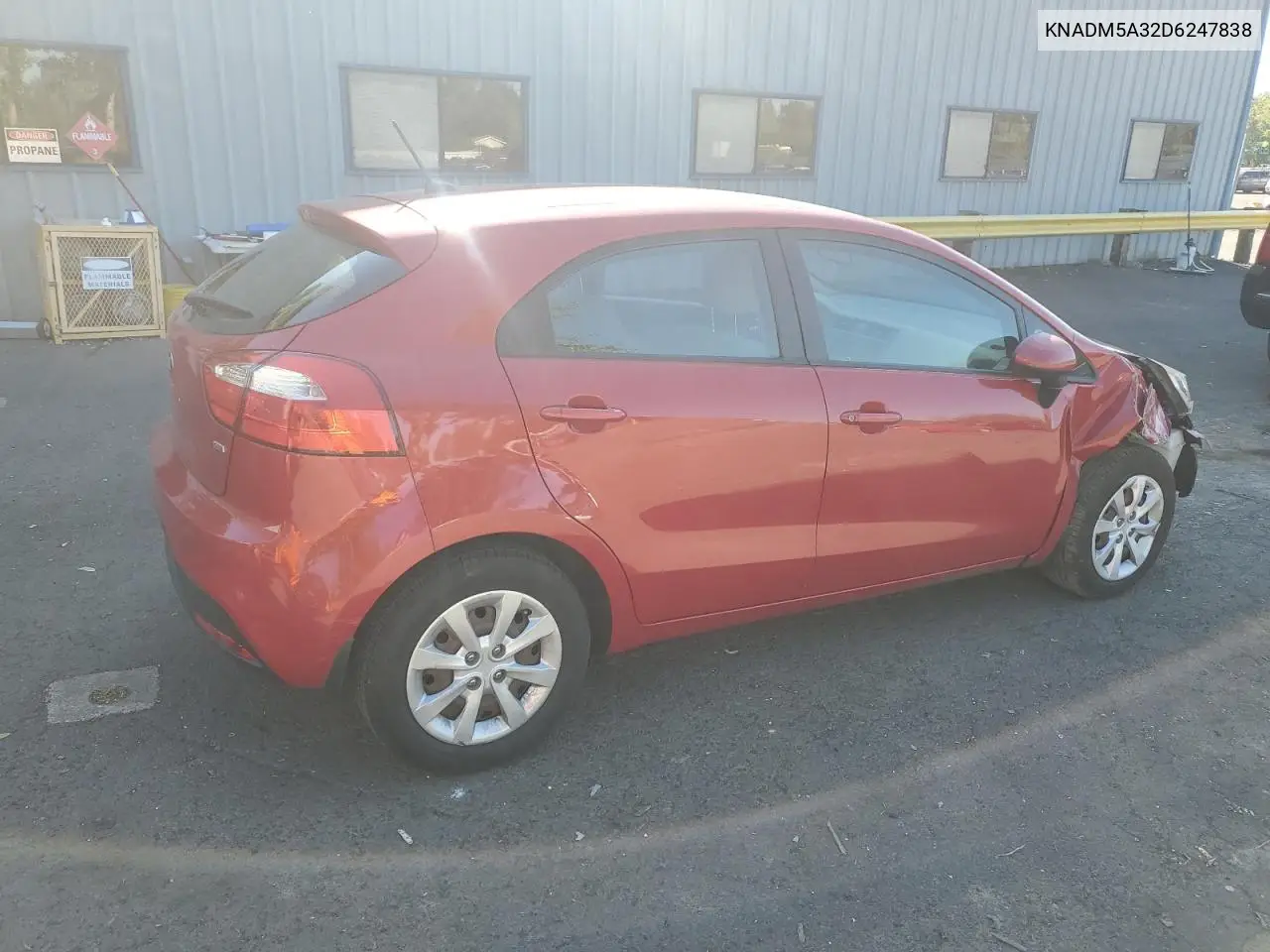 2013 Kia Rio Lx VIN: KNADM5A32D6247838 Lot: 55763925
