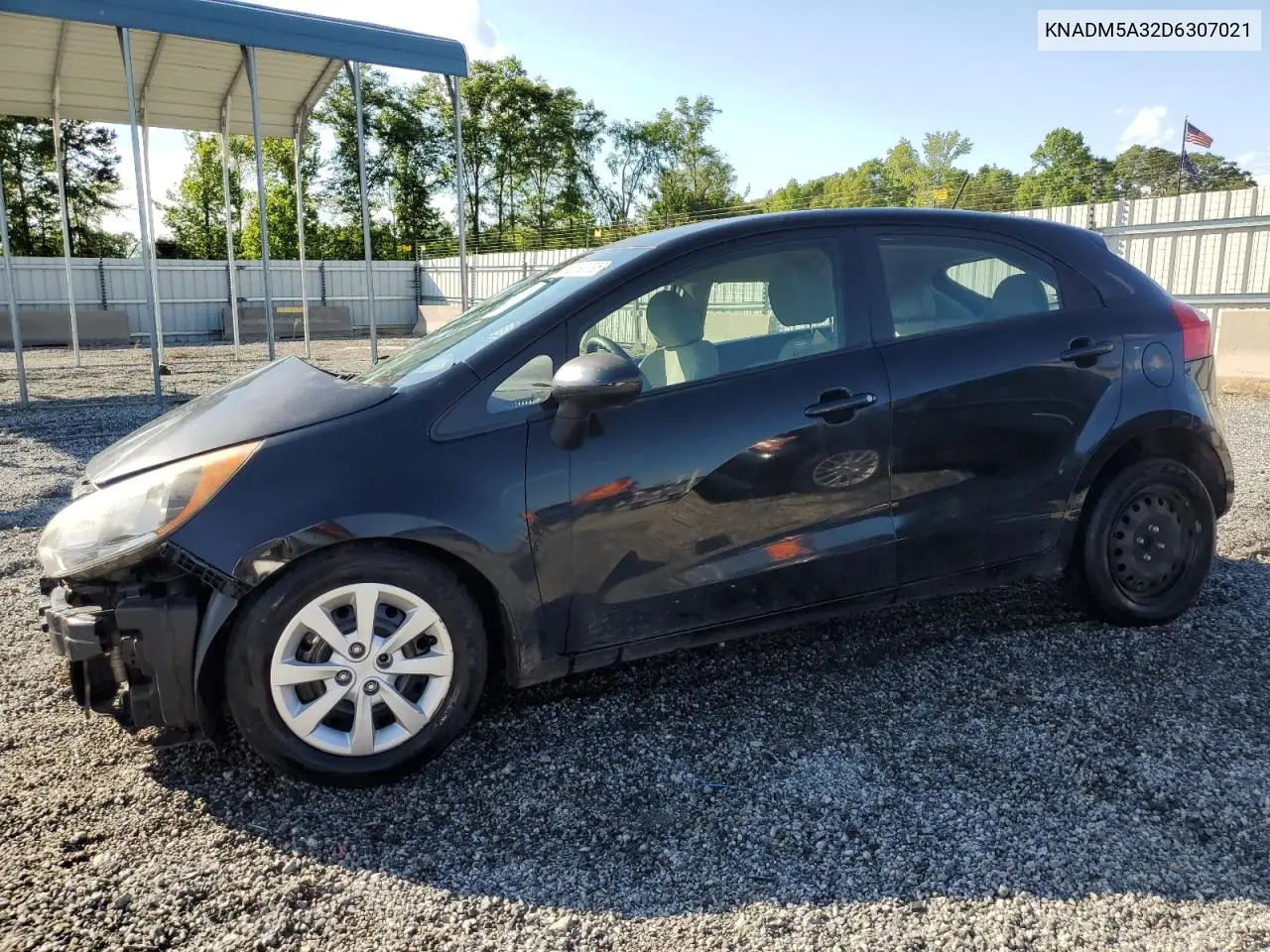 2013 Kia Rio Lx VIN: KNADM5A32D6307021 Lot: 55892795
