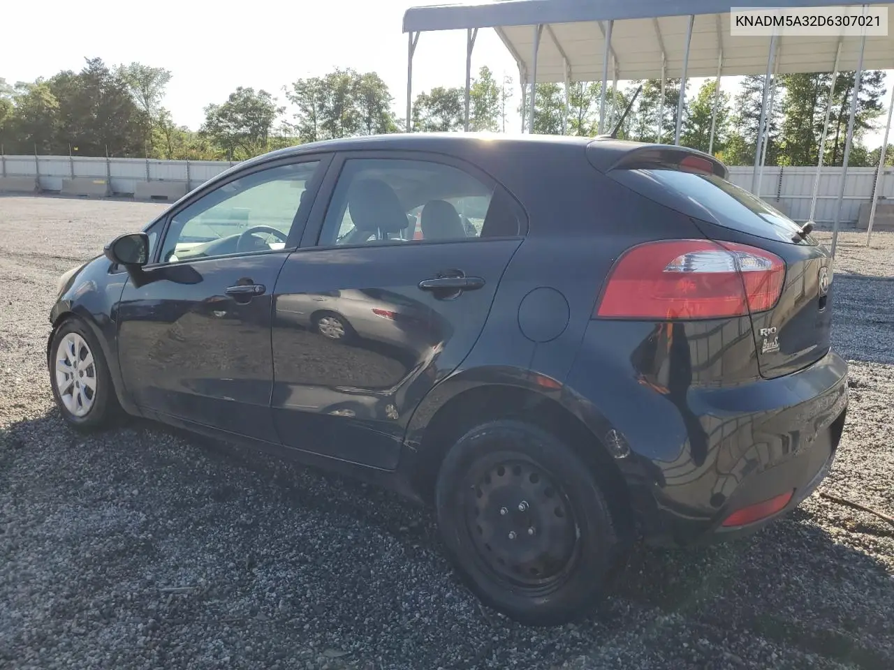 2013 Kia Rio Lx VIN: KNADM5A32D6307021 Lot: 55892795