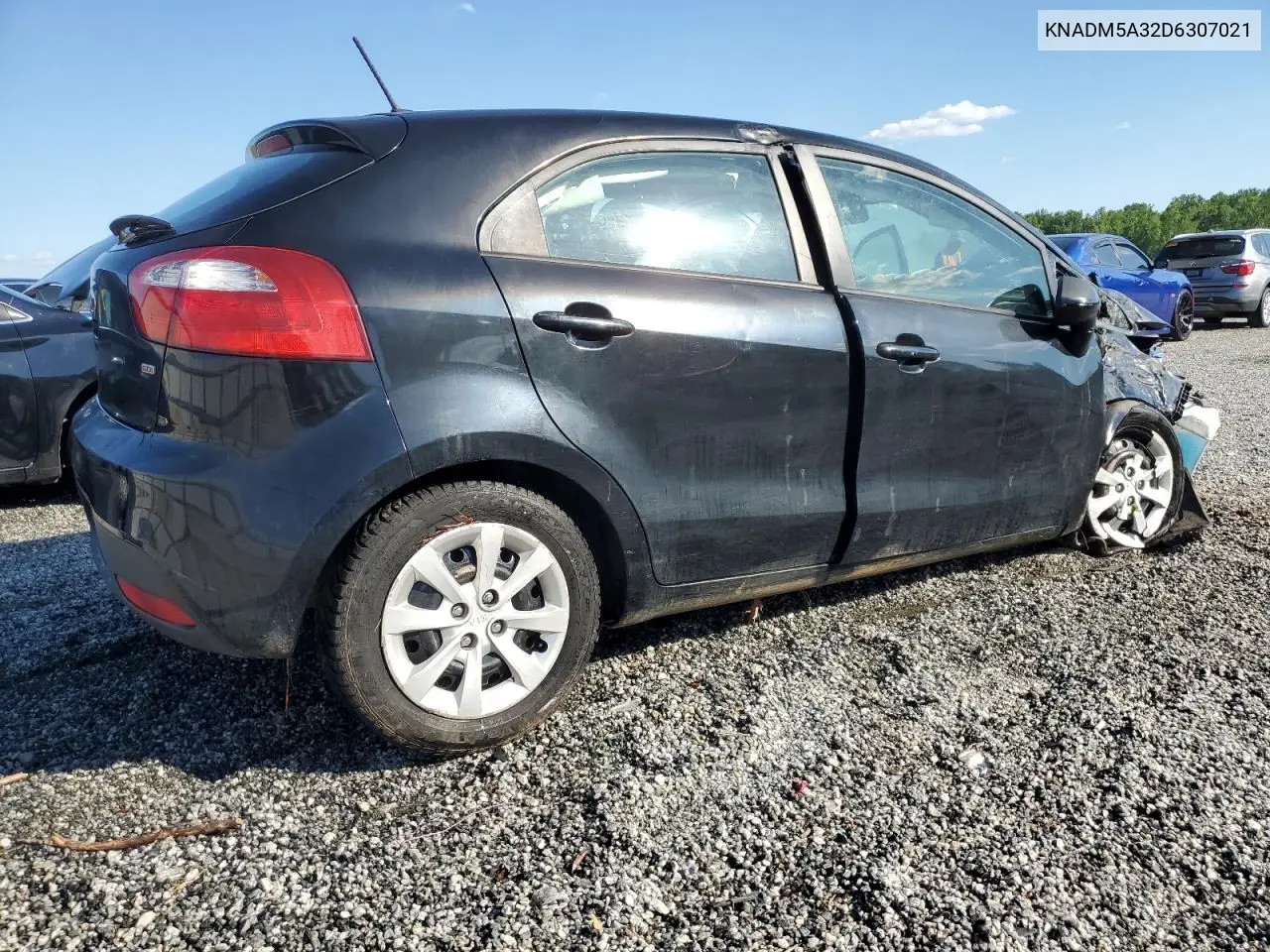 2013 Kia Rio Lx VIN: KNADM5A32D6307021 Lot: 55892795
