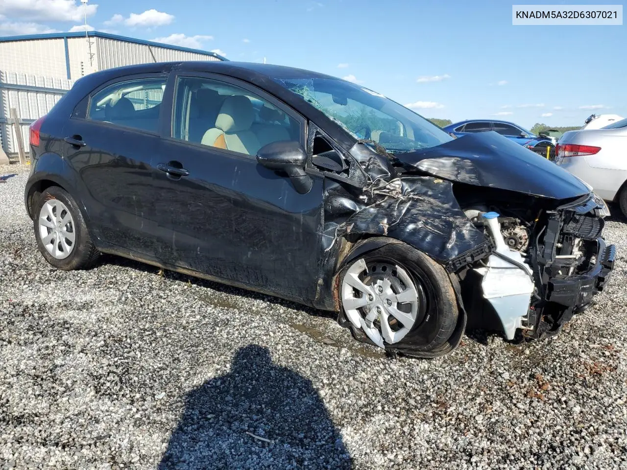 2013 Kia Rio Lx VIN: KNADM5A32D6307021 Lot: 55892795