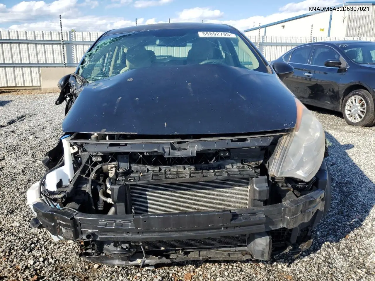 2013 Kia Rio Lx VIN: KNADM5A32D6307021 Lot: 55892795