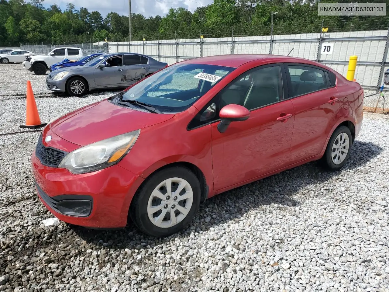2013 Kia Rio Lx VIN: KNADM4A31D6303133 Lot: 56330685