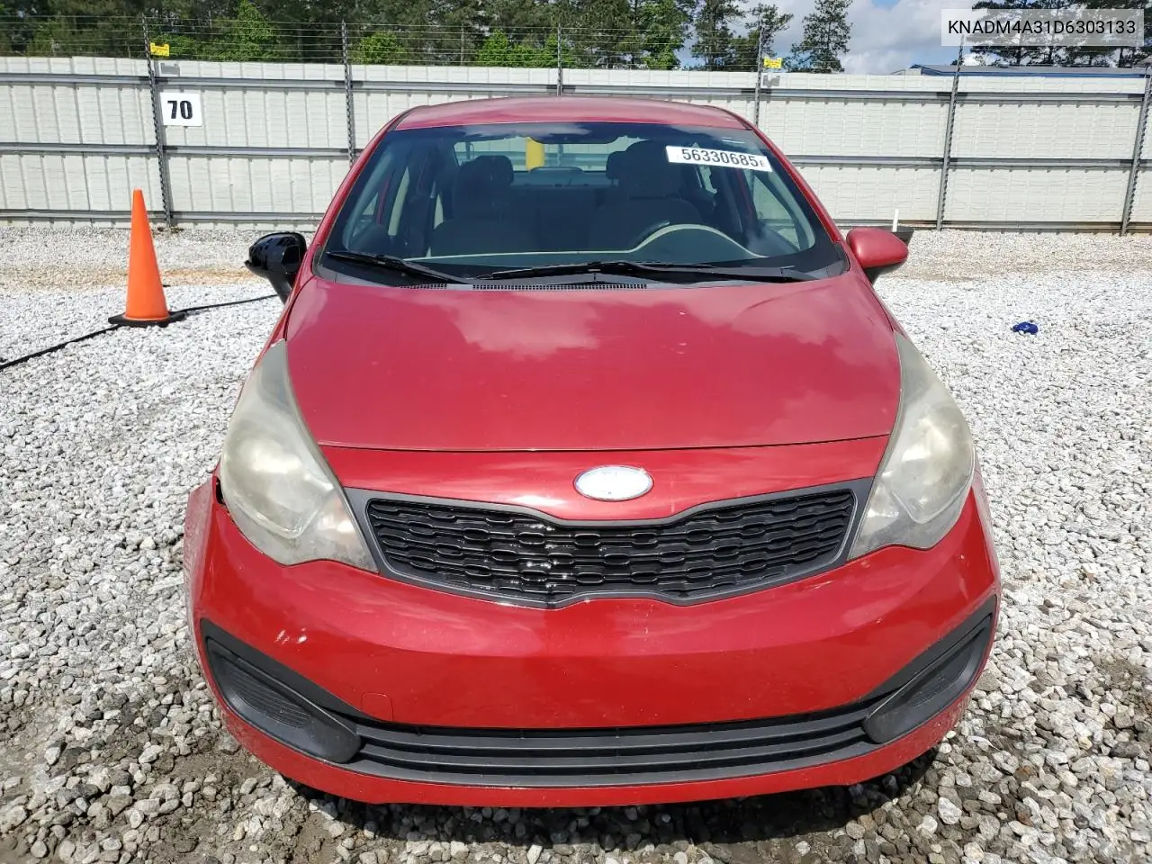 2013 Kia Rio Lx VIN: KNADM4A31D6303133 Lot: 56330685