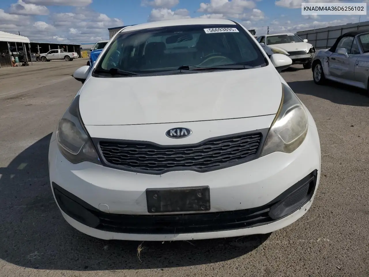 2013 Kia Rio Lx VIN: KNADM4A36D6256102 Lot: 56693895
