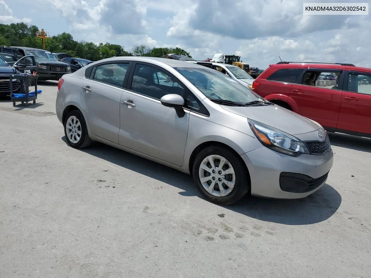 2013 Kia Rio Lx VIN: KNADM4A32D6302542 Lot: 56915765