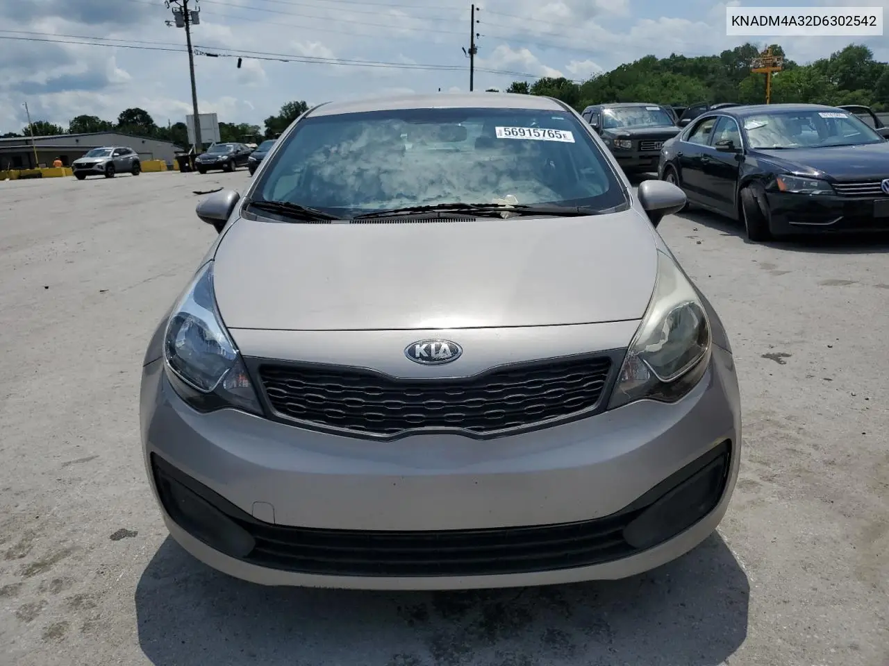 2013 Kia Rio Lx VIN: KNADM4A32D6302542 Lot: 56915765