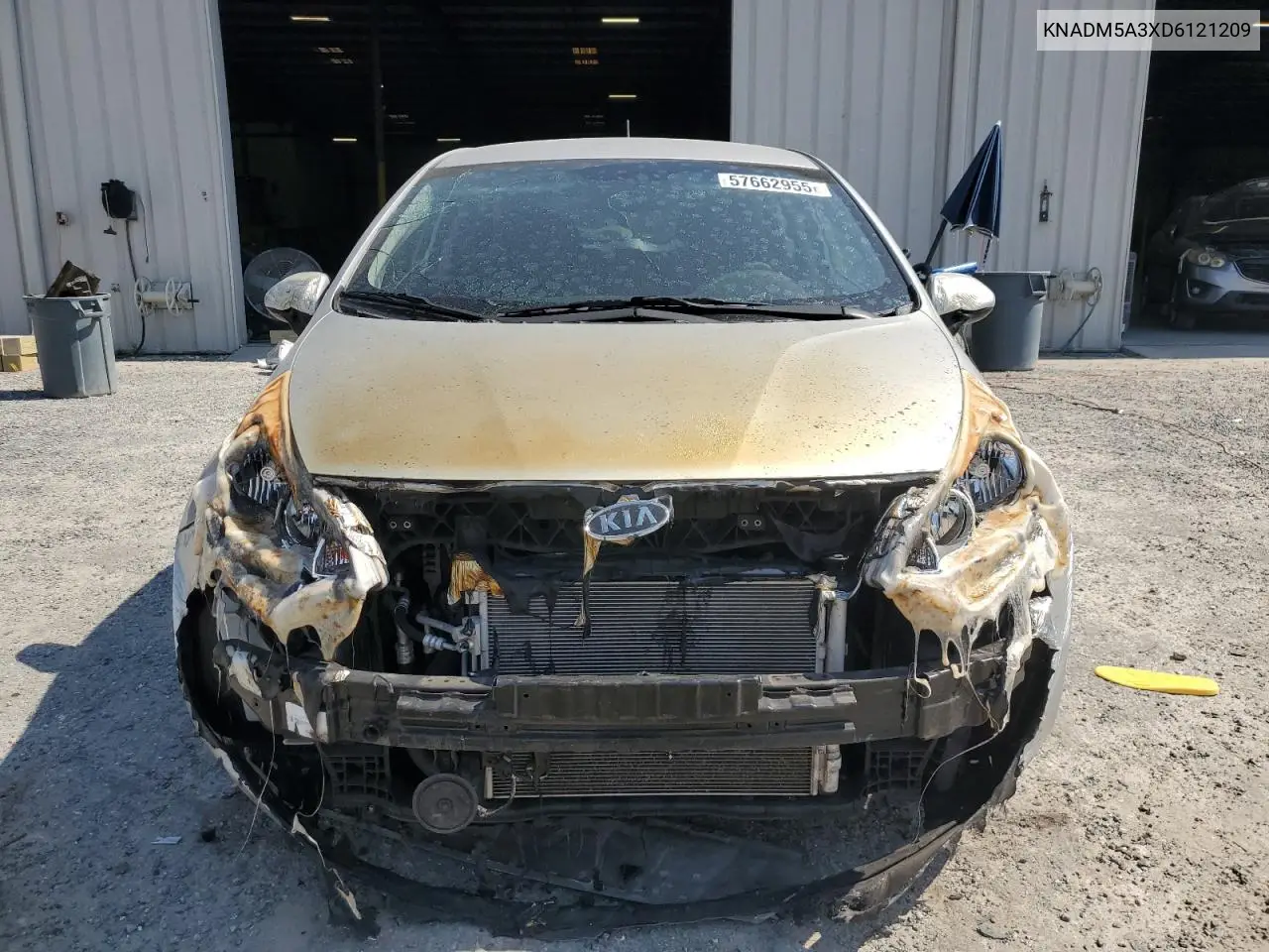 2013 Kia Rio Lx VIN: KNADM5A3XD6121209 Lot: 57662955