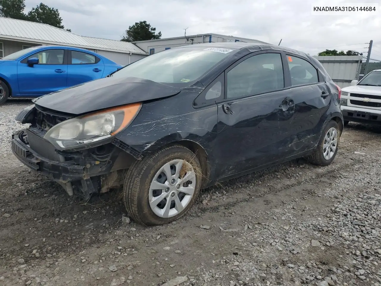 2013 Kia Rio Lx VIN: KNADM5A31D6144684 Lot: 58731495
